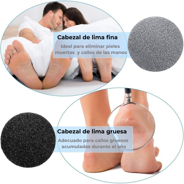 PediFoot PRO® Lima Recargable Para Pies y Manos